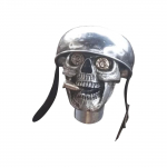 Skulls Soldier Grip &ndash; k&auml;sit&ouml;&ouml;na valmistatud k&auml;igunupp, Sliver Devil Skulls Car Sticki k&auml;igukangi k&auml;epide, skeleti stiilis sobivad enamikule manuaalk&auml;igukastidele One Size