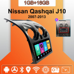 Android Carplay autoraadio Nissan Qashqai J10 2007-2013 multimeediumipleieri peakomplekti stereo GPS-navigatsioon BT WIFI 2+32GB 1+16GB,A