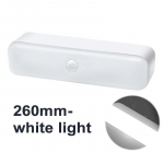 3 W LED PIR liikumisanduri valgus juhtmevaba USB Laetav magnetiline LED &ouml;&ouml;valgusti trepikoja jaoks, koridori garderoob, beebihooldus, magamistoa valgus 260mm-white light