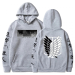 Kuum Anime Attack on Titan Hoodies Levi Shingeki No Kyojin Print Kapuutsiga meeste Naiste riided Suures suuruses dressipluus Harajuku Pullover XL