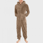 Meeste talvised soojad fliisist &otilde;mblusega Onesie kohevad magamisriided &uuml;hes t&uuml;kis Sleep Lounge pidžaama kombinesoonid kapuutsiga meestele t&auml;iskasvanud meestele S khaki