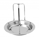 R&ouml;stitud kanahoidja roostevabast terasest r&ouml;stimisrest BBQ-alus, grillpann One Size