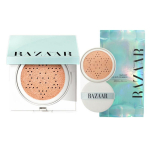 Harper's Bazaar Cosmetic Skin Fit Luminous Sun Cushion SPF50+ PA++++ Original + Refill Skin Tone Up UV Protection Sun Cushion, 1 piece, 50ml beige