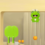 Siseruumides rippuv lauatennisetreener pingpongi isetreeningu seade, interaktiivne m&auml;nguasi