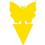 50 tk. putukal&otilde;ksud kaitsevad taimi Kahepoolsed n&auml;&auml;ril&otilde;ksud, mittetoksilised ja l&otilde;hnatud kleepuvad plaadil&otilde;ksud aiataimede k&ouml;&ouml;ki Butterfly style-1pcs