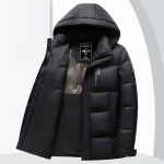 Meeste sulejope Uus kapuutsiga soe vabaaja noorte ja keskealiste sulejope 4XL black