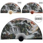 50x88cm suur maalipaberist ventilaator seinale riputatav dekoratiivne kokkupandav ventilaator kontorisse, esikusse, koju, elutuppa, dekoratiivne ventilaator Lucky Strike 50x88cm