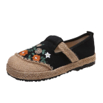 Mood 2024Naiste Vabaaja Linane K&auml;sitsi Tikitud Mules Lamedad Sandaalid Retro Vegan Suvised Daamide L&otilde;uend Mugavad Espadrillid 35 beež