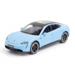 1/32 Porsche Taycan Kupee Sulamist Sportauto Mudel Valatud Metallist M&auml;nguautod Auto Mudel Simulatsioon Heli ja Valgus Laste Kingitus sinine
