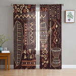 Geomeetrilised kumerad jooned muster t&uuml;ll aknakardinad elutuba organza l&auml;bipaistev Voile kardin Magamistuba k&ouml;&ouml;k Kodukaunistus kardin W135 x H115cm x1&Rod Pocket