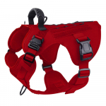 Koera rakmed No Pull Peegeldav turvavest koos k&auml;epidemega veekindel reguleeritav nailon punane