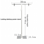 Plakati vitriin T-kujuline taustaraam Reklaamiklambri hoidik Videov&otilde;tte rekvisiidid Fotograafia tarvikud Taustadekoratsiooni alus as the picture