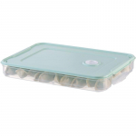 Pelmeen Crisper k&uuml;lmik Pelmeenide hoiukarp Mitmekihiline pelmeenikast kaanega Plastikust l&auml;bipaistev Wonton Box toidualus lid roheline