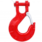 3/8 Vintsikonks Max 15 tonni Raskeveokite Sepistatud Legeerterasest S&uuml;nteetiline K&ouml;is Vintsikonks Lukuga Kahvel Konks ATV UTV Haagisele punane