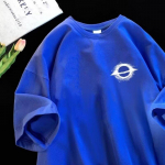 Uus l&uuml;hikeste varrukatega T-s&auml;rk meestele suvel, Korea stiilis trend, lihtne poolvarrukatega topp, Hongkongi stiilis vaba vabaaja br&auml;ndi T-s&auml;rk S must