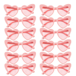 12pair Bachelorette Heart shape Sunglasses for Women Retro Glasses Wedding Favors Gifts for Guests Hen Party Summer beach decor
