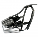 Must/pruun tugevast metallist traadist korvkorv Koera koon suurele koerale Amstaffi pitbull terjer hammustusevastased koore n&auml;rimiskoonud S