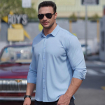 Casual Cardigan S&auml;rk Meeste pikkade varrukatega s&auml;rk XXXXXL/195 valge