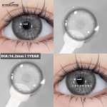 EYESHARE Colored Contact Lenses New Fashion Light Blue Annual Disposable Lenses Gray Natural Invisible Beauty Lenses Purple Colored Lenses 1 Pair