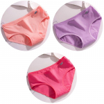 3 tk/komplekt Candy v&auml;rvi aluspesu naiste mugavad kvaliteetsed puhtast puuvillast alusp&uuml;ksid v&ouml;&ouml;koha keskosaga hingavad naiste suures p&uuml;ksid L