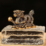 Hiina &Otilde;nneraha Draakoni Figuur Vaikskulptuur Feng Shui Kaunistus Kodu Elutuba Magamistuba Kontor Figuurid