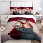 Seksikas Karol G laulja Kogu hooaja tekikott, tekk, voodipesukomplekt, pehme tekikott ja padjap&uuml;&uuml;rid, teismelised, &uuml;hekohaline, kahekohaline, queen-size, king-size 70x133cm 2pcs brown