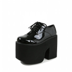 14CM &Uuml;lik&otilde;rge Kontsaga Naiste Kingad Veekindel Platvorm Paks Tald K&otilde;rgendatud Kontsad Naiste &Uuml;hed Kingad L&auml;ikiv Nahk Paeltega Suur 39