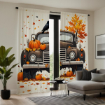 2 t&uuml;kki HD digitaalsed Ameerika v&auml;ikesed kollase lille mustriga kardinad kodu kaunistamise stiil kaunistamine elutuba magamistuba &ouml;&ouml;silmadega W52H63inchW132H160cm