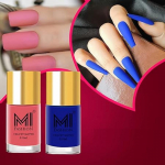 Matt k&uuml;&uuml;nelakk T&otilde;eliselt unikaalne 2 laia pintsli komplekt (Sinine, Vein) 9,9 ml iga&uuml;ks 9.9ml