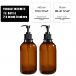 500ml Kehapesuvahendi ja palsami dosaatorpudel Vannituba Sildiga/Hoidikuga/Alusega Taaspilditav &Scaron;ampoonipudel Seebin&otilde;u Type 1