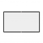 60&ndash;150-tolline kaasaskantav kokkupandav projektoriekraan, suure tihedusega valge, kortsudeta pehme projektsiooniekraan 16:9 Home Indoor Outdoor jaoks 60 inch