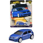 Hot Wheels Car Culture World Tour Volkswagen Golf Mk7 S&otilde;idukim&auml;nguasi Miniauto 3-aastastele ja vanematele Sinine HRV79 sinine