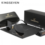 KINGSEVEN Pilot Alloy p&auml;ikeseprillid meeste polariseeritud UV400 peegeldusvastased t&auml;israamiprillid naiste retro luksuslikud prillid must