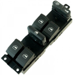 Commande l&egrave;ve vitre pour Leon, Toledo 2, Fabia 1, Octavia, Bora, Golf 4, Passat B5 (1996-2011) avant gauche (c&ocirc;t&eacute; conducteur)