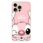 Coque - Maniacase - Iphone 16 Pro Max - Stitch Angel - Souple - Mignon - Gond rose