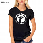 Moodne tr&uuml;kiga l&uuml;hikeste varrukatega meeste T-s&auml;rk Phiking Piirideta Rahvusteta ANTIFA Antifa&scaron;istlik T-s&auml;rkidele Topid Suvine meeste T-s&auml;rk XS must