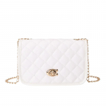 Tikitud s&otilde;numikott Naiste kott V&auml;rske ja magus mobiiltelefonikott valge