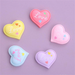 Segage 20 Love Resin Cabochoni tasase seljaga ehteid, et teha v&auml;ljal&otilde;igete albumi kaunistusi isetegemise tarvikud One Size kollane