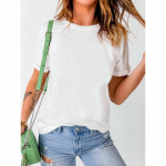 YYFS naistemood vabaaja suve kevade &uuml;hev&auml;rvilise tr&uuml;kiga l&uuml;hikeste varrukatega O-kaelusega pluusid ja s&auml;rgid S