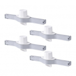 4 tk Toidukinnitusklamber Lekkekindel kruvikorgi tihendusklamber Piimapulbri soolakoti tihendusklamber Korduvkasutatavad kotiklambrid suupistete jaoks V&uuml;rtsid hall