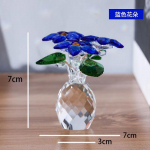 Hele Luksusv&auml;rviline Kristallvaas Magamistoa sisustus Klaasist K&auml;sit&ouml;&ouml; Lilled Kunst Kujukesed Kodu Elutoa Sisustus Aksessuaarid