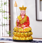 30CM Ksitigarbha Loov Vaik Maakonna Aarete Kuningas Bodhisattva Dekoratiivsed Esemed Kodu Buddha Kummardamiseks N&otilde;ud feng shui gray