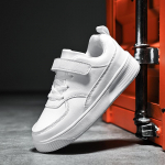 Laste spordijalatsid Laste valged spordijalatsid PU veekindlast &uuml;likerged t&uuml;drukute spordijalatsid 26 valge