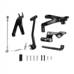 Black Forward Control Kit Sobib 2018. aasta ja uuemate Softail Street Bob & Low Rider mudelitele