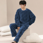 Talvine Armas Karu Flanellist Pidžaamakomplekt Meestele Multikakujuline Magamisriietus Poisile Moodne Pullover Sametine Meeste Pidžaama XXXL for 80-90kg