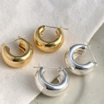 Korea Blogger Style Metal C Hoop k&otilde;rvar&otilde;ngad naistele &ndash; minimalistlik ja elegantne disain h&otilde;be