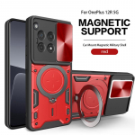 OnePlus 12R 5G &uuml;mbris Auto magnetiline hoidik R&otilde;ngas Armor P&otilde;rutuskindel Coque OnePlus12R One Plus 12R 12 R 5G Objektiivikaitse Kate For OnePlus 12R punane