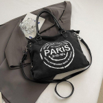 Retro kirjatr&uuml;kiga kandekott, lihtne l&otilde;uendist k&auml;skjakk, stiilne &otilde;lakott kontori- ja koolireisideks