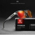 KDEAM meeste polariseeritud p&auml;ikeseprillid kalastamiseks, elustiiliks, peegeldusega, v&auml;rviplokkidega p&auml;ikeseprillid, naiste Legend ruudukujulised p&auml;ikeseprillid karbiga With Original Box