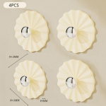 4 tk Uus Konks Seinale Riputatav R&auml;tik V&otilde;tmehoidja Tugev Isekleepuv Konks Vannitoa Riiete Riidepuu K&ouml;&ouml;gi Tarvikud Kodu Kaunistus valge